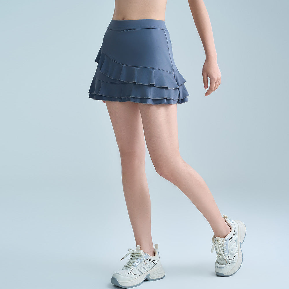 Quick-drying, Stretch, Anti-walking light, Fitness exercise, Yoga, Running, Tennis, Skirts, Shorts, Skirts