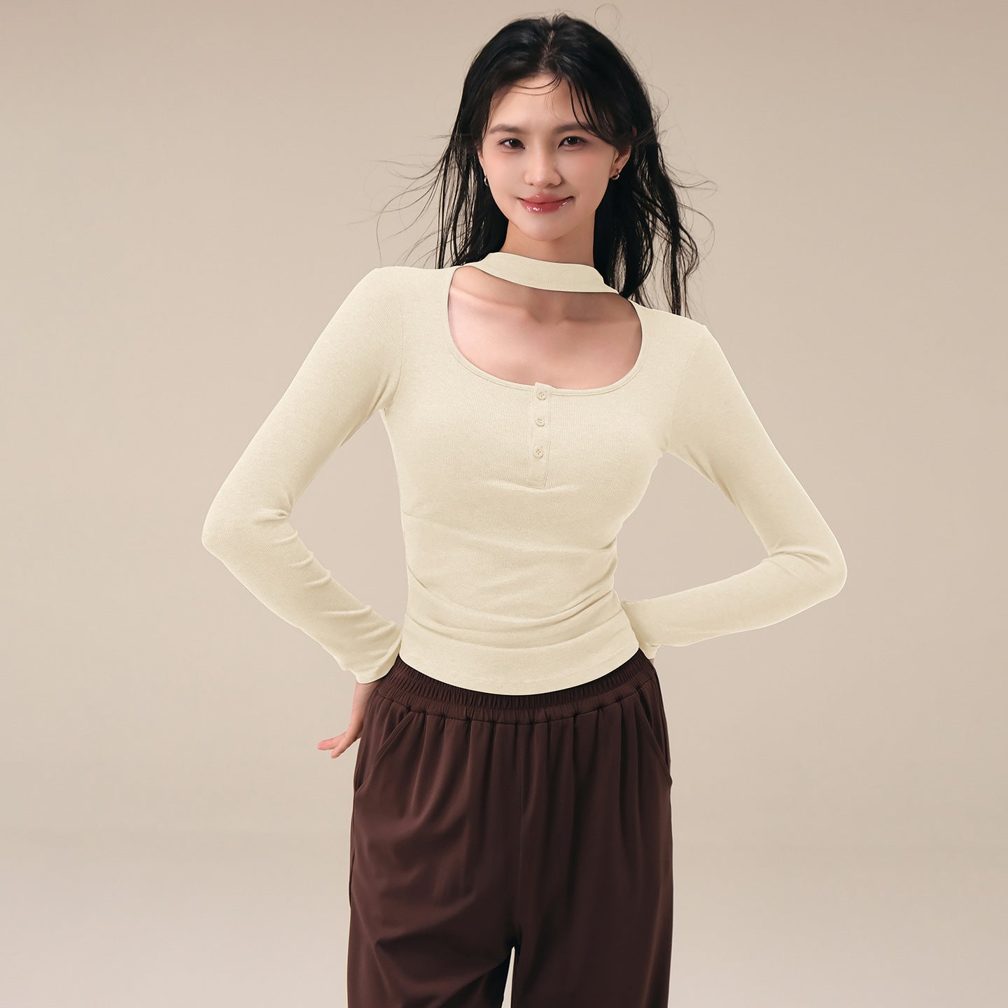 New slimming sports yoga long sleeves with chest pads