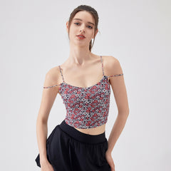 Little daisy shockproof running sports fitness beautiful back bra