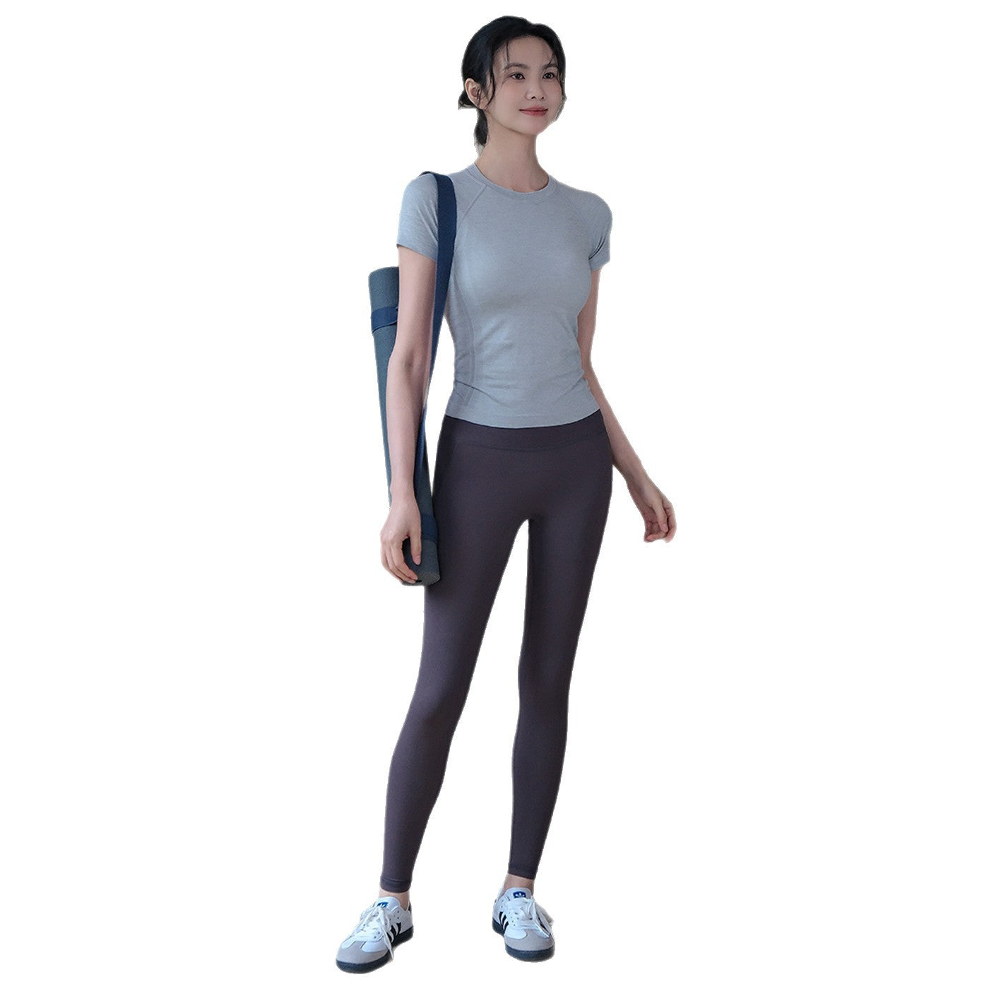 Lightweight, Breathable, Nude, Slim, Slim, Fitness short sleeves