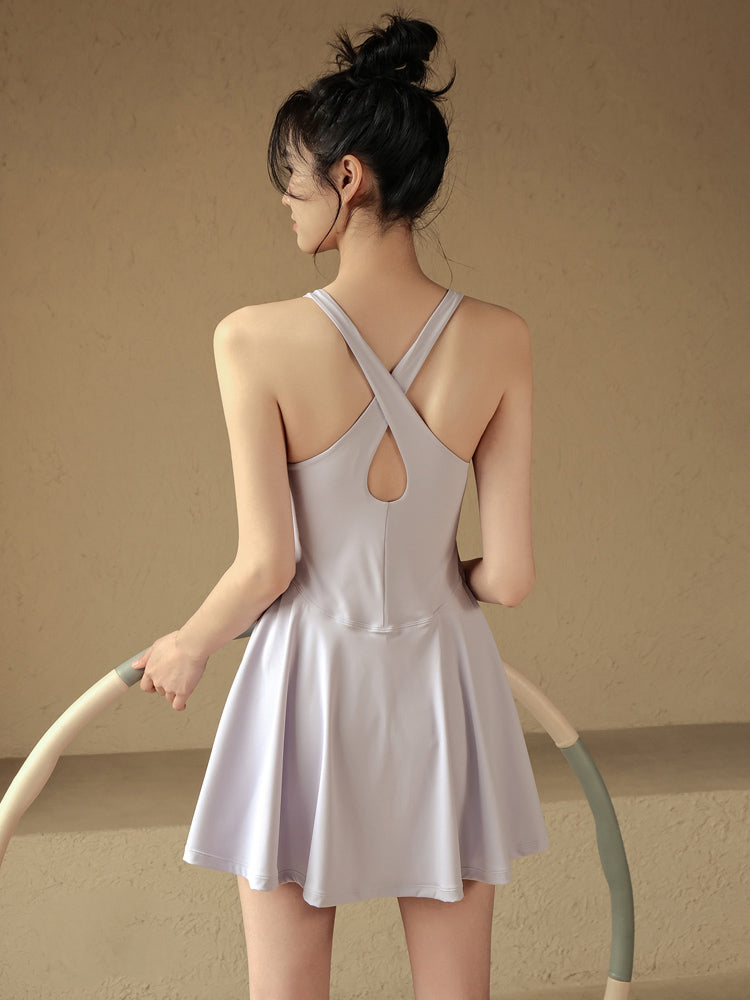 Padded dress to prevent exposure