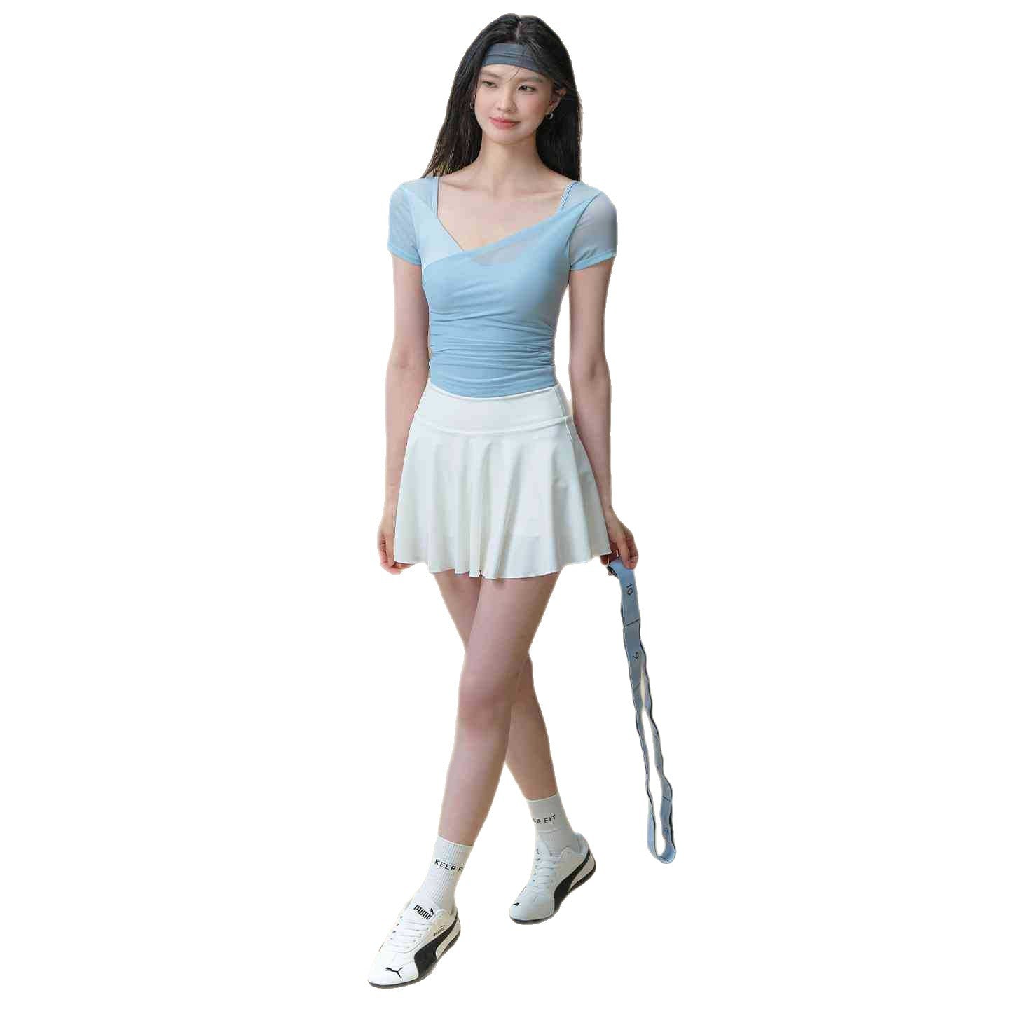 Mesh is comfortable, Breathable, Professional, Running, Fitness, And short sleeves