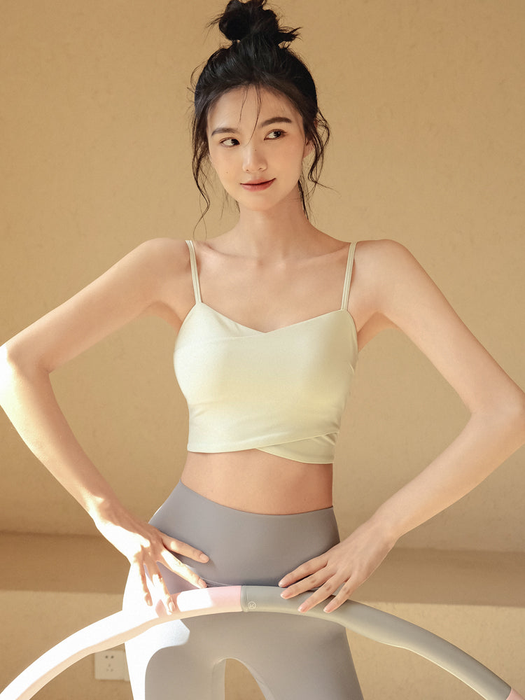 A high-end feel can be worn with a sports bra
