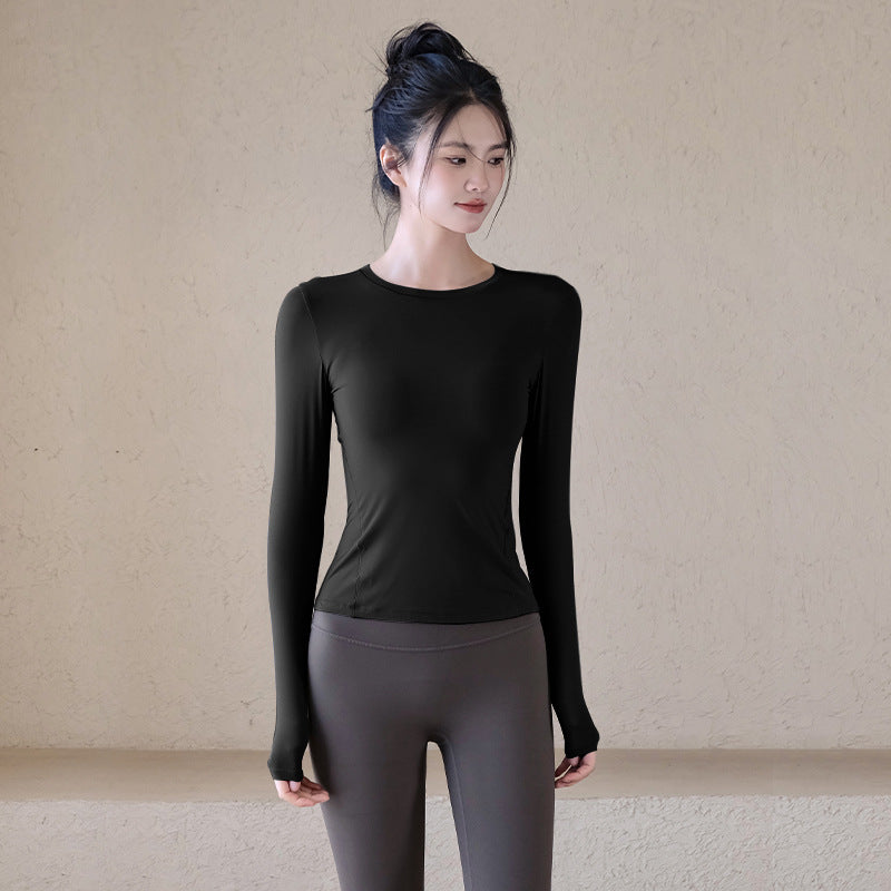 Spandex Lightweight Yoga Long-Sleeve