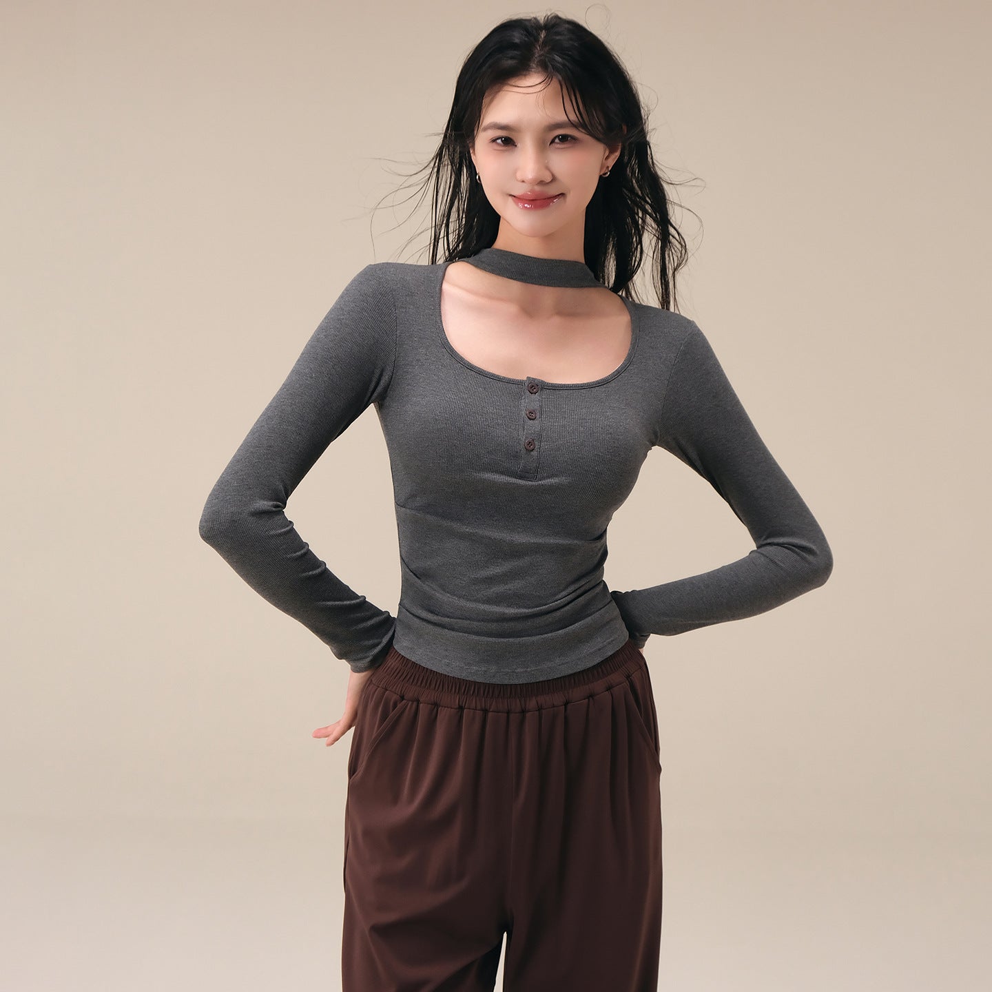 New slimming sports yoga long sleeves with chest pads