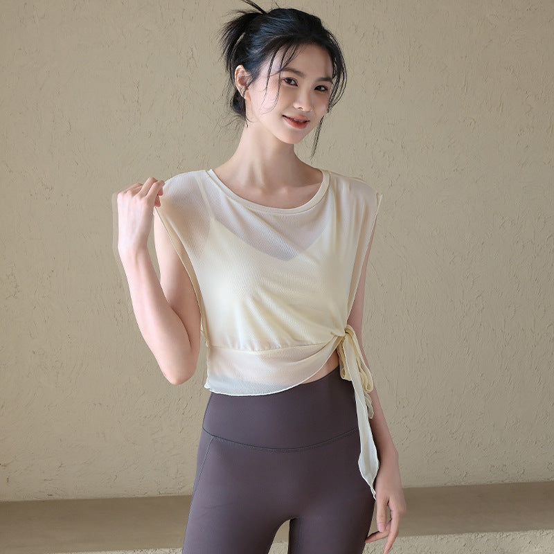 Premium camisole breathable short-sleeved set