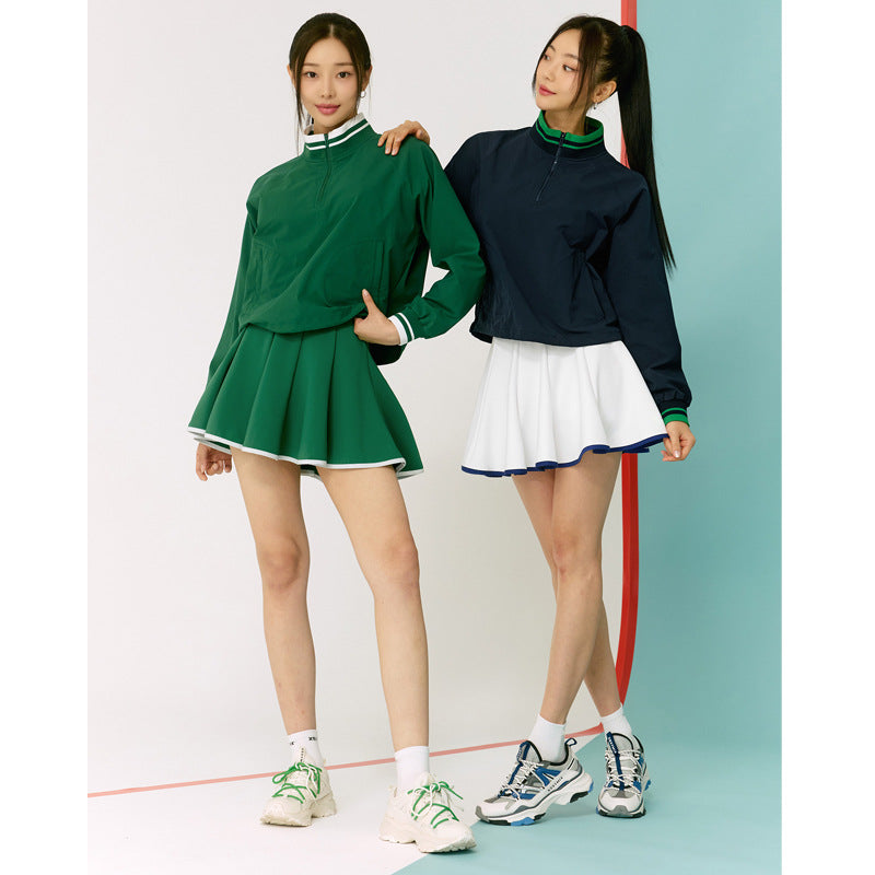 Collegiate comfortable silky sports tennis jacket