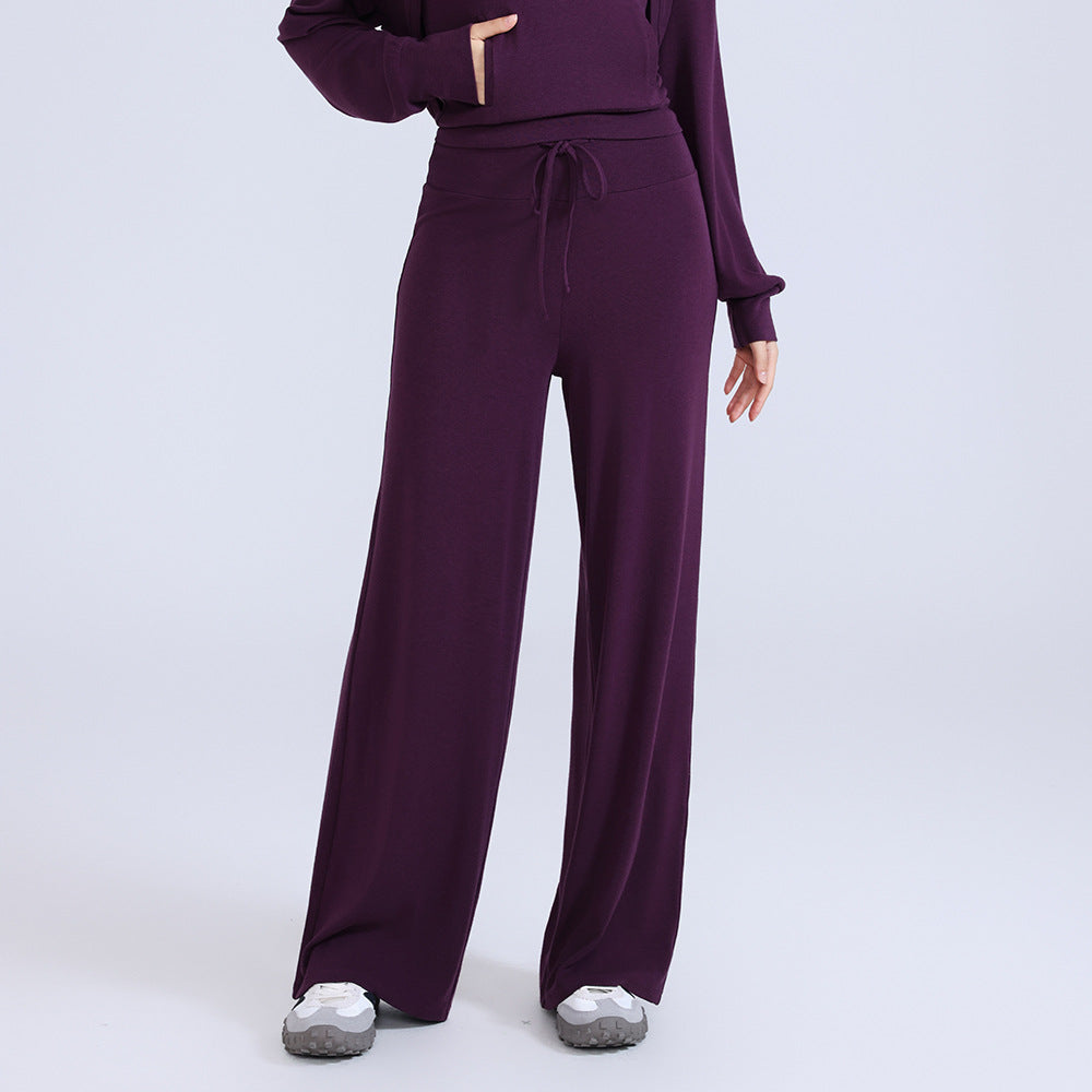 Loose Straight-Leg Sports Pants - Slimming Athletic Trousers