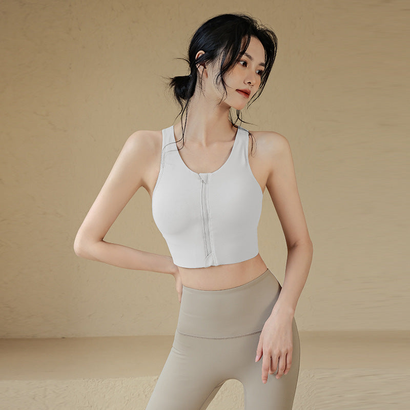 Front Zip Bra With Pads
