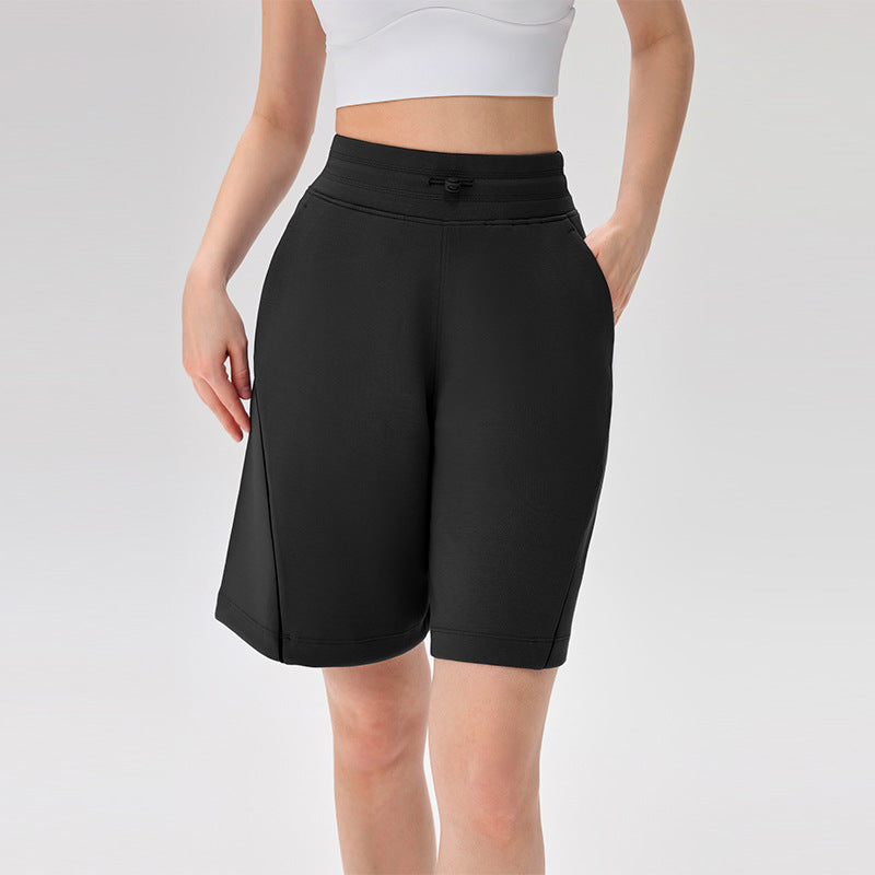 High-waisted quick-drying sports shorts
