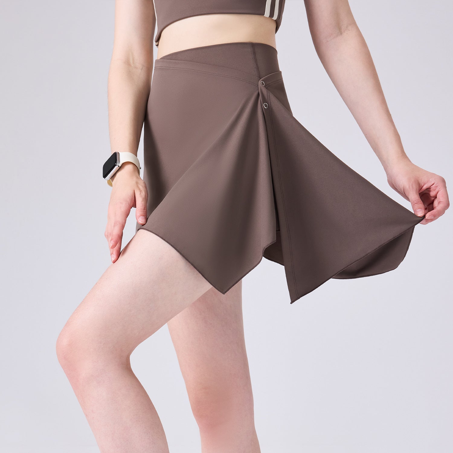Anti-embarrassing high-waisted skin-friendly breathable short skirt