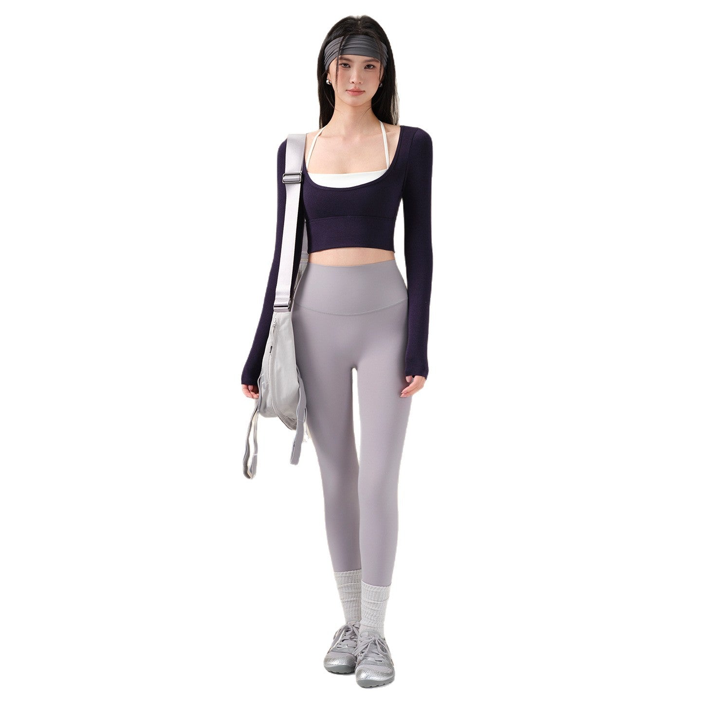 New Contrast Sports Top with Chest Pad