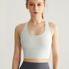 Cross beauty strap chest pad sports vest