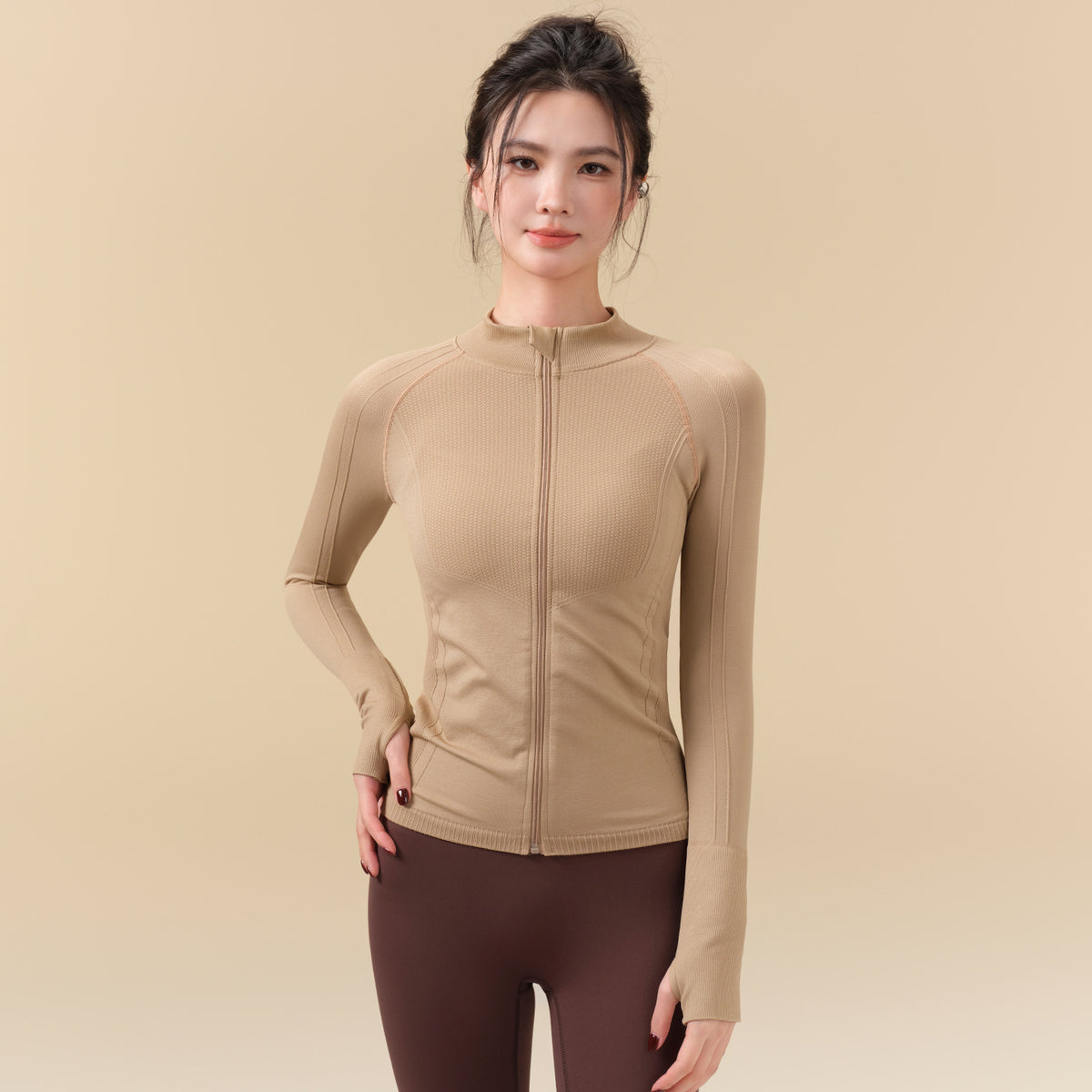 Fall yoga running fitness jacket