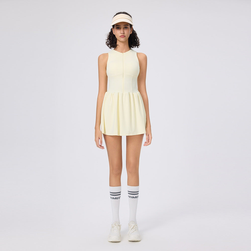 Crewneck anti-bare badminton golf tennis dress
