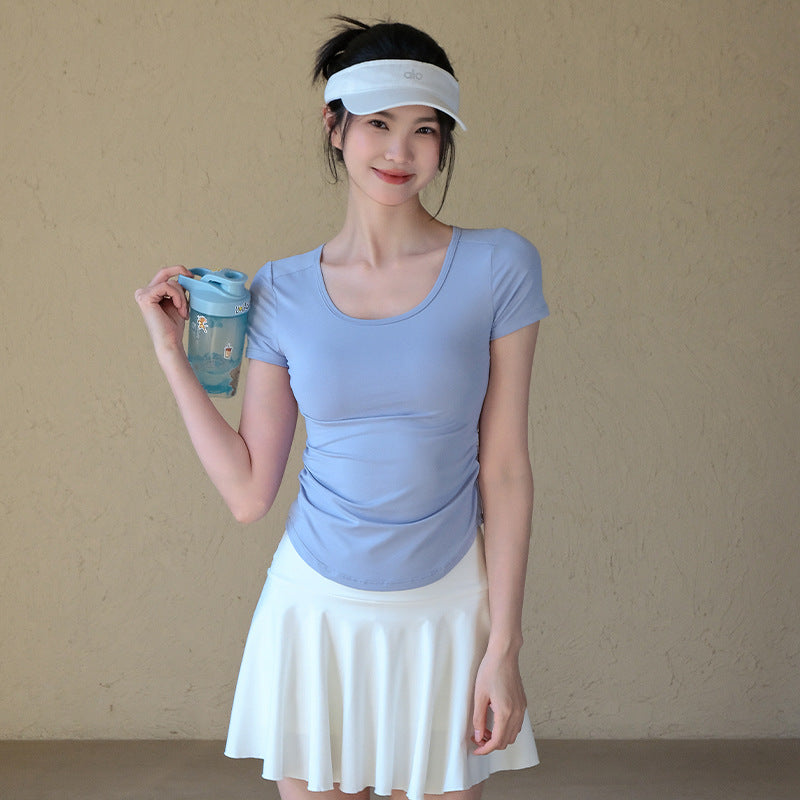 Mesh panels are breathable, Dry, Breathable, And short sleeves
