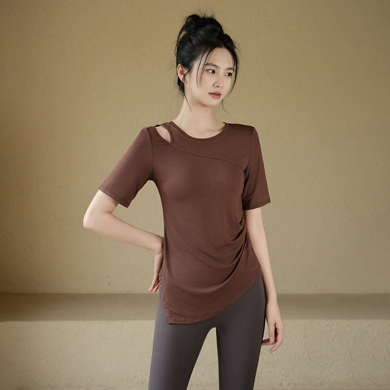 Thin slimming sports short-sleeved T-shirt