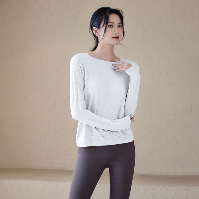Loose slimming long-sleeve cover-up