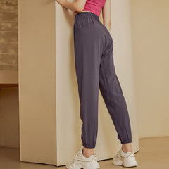 High-waisted, Quick-drying loose legged yoga pants
