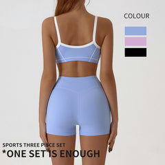 Summer nude tummy tuck bra shorts set