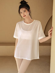 Sun protection quick-drying short sleeves