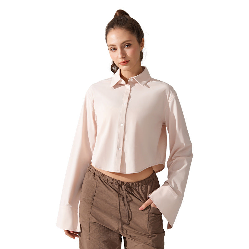 Quick-drying and versatile long-sleeved smock
