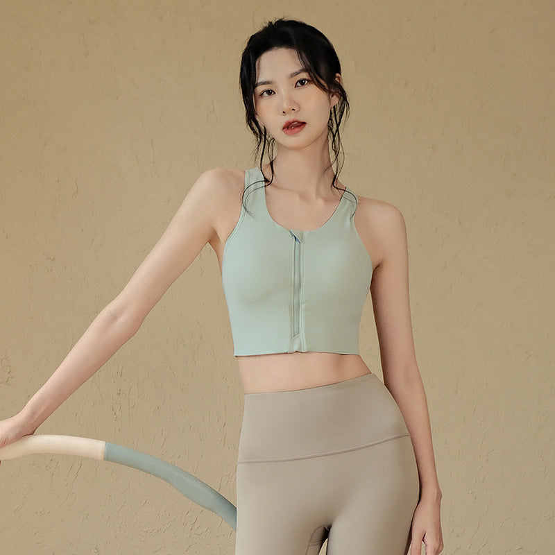 Front Zip Bra With Pads