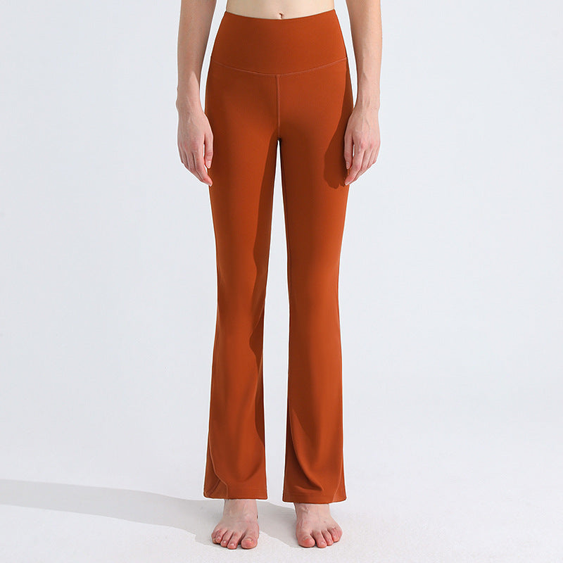 High elastic lycra butt lift flared pants