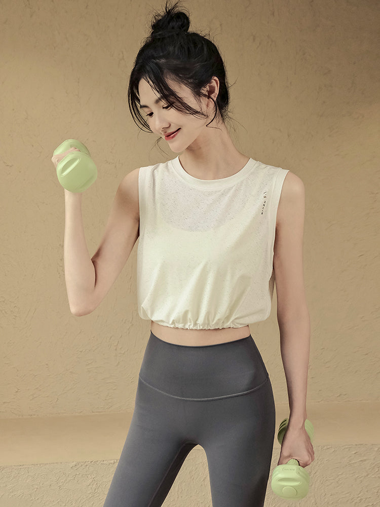 Sleeveless cover-up quick-drying fitness sports vest