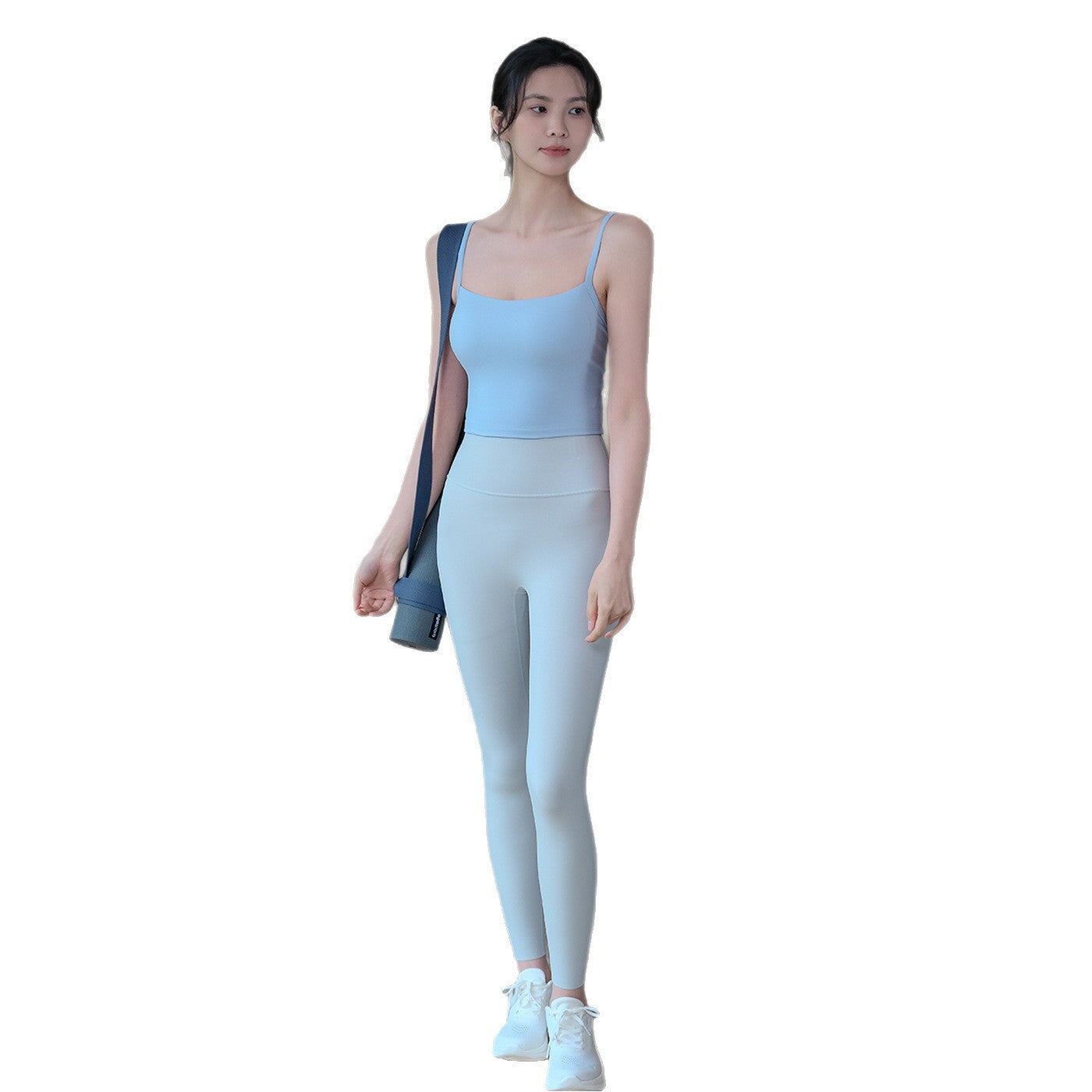 Slim and breathable, One-piece shockproof Pilates fitness bra
