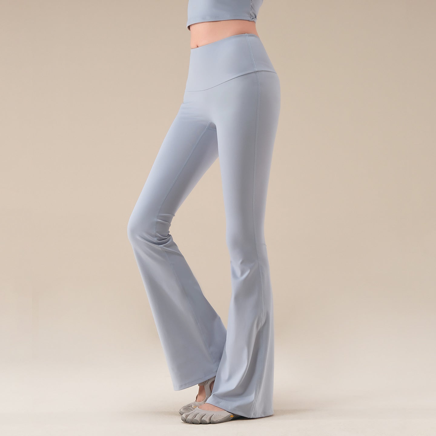 Autumn high-waisted slimming without embarrassment line training bootcut pants