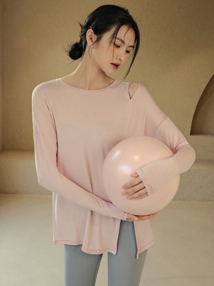 Loose and quick-drying yoga long-sleeved T-shirt