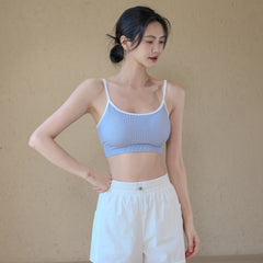 High-end sexy skin-friendly all-in-one fitness shockproof gathered sports beauty back bra