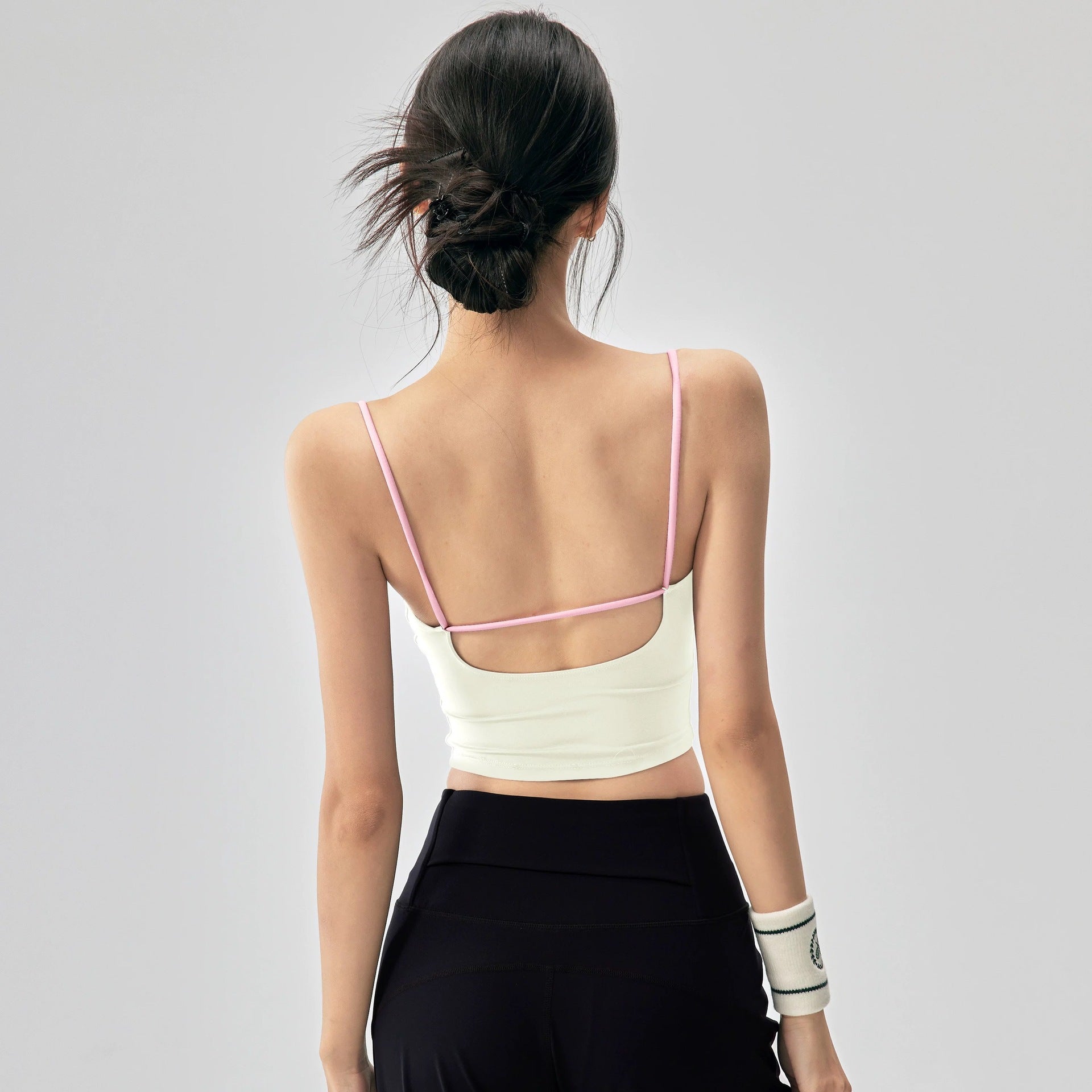 Integrated shockproof suspender contrast vest