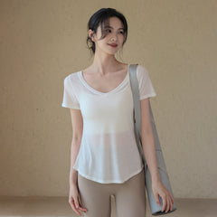 High-end lightweight and breathable sports T-shirt short sleeves