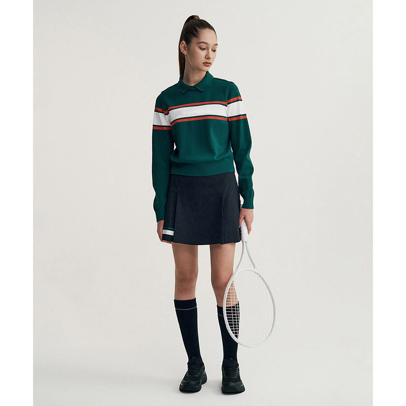 Loose and delicate outdoor sports shirt polo shirt long-sleeved top