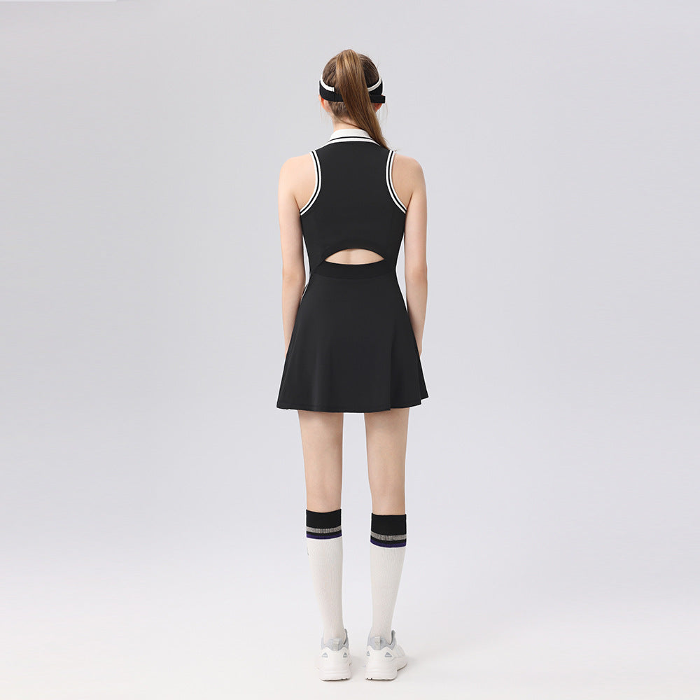 New slimming nude anti-light outdoor running fitness tennis skirt