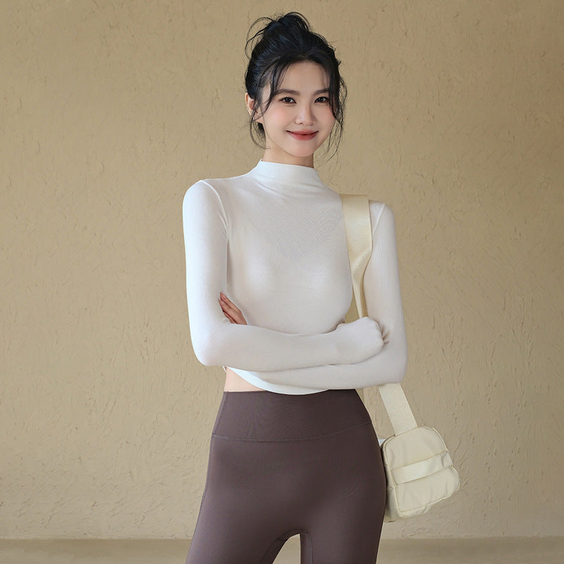 Elegant Long Sleeve Fitness Top