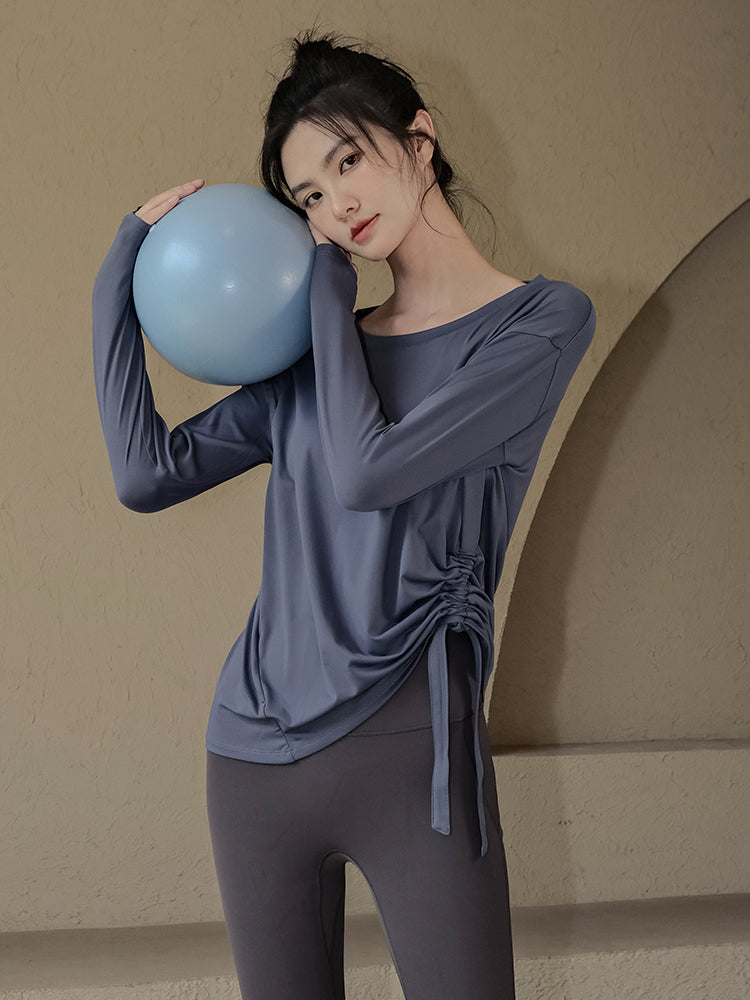 Loose and breathable yoga long sleeves