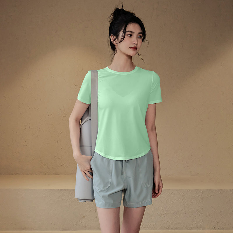 Loose quick-drying short sleeves