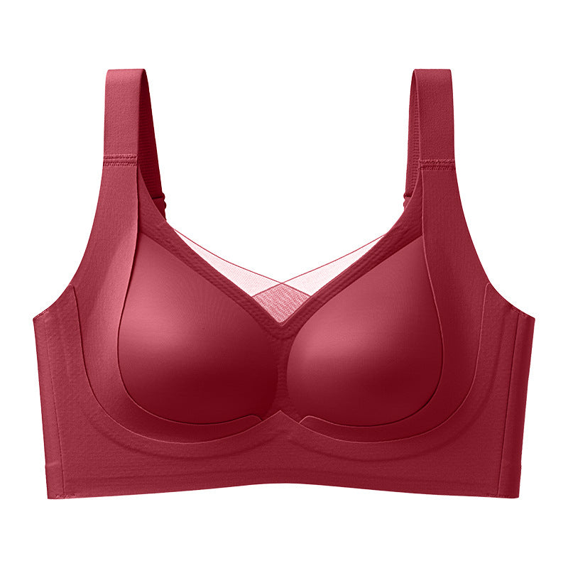 Simple soft support, Glossy, Non-scarf, Anti-sagging, Corset, Lifting, Anti-gravity, Non-inductive, Underwired bra