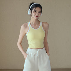 Shock-resistant breast-closing gym bra