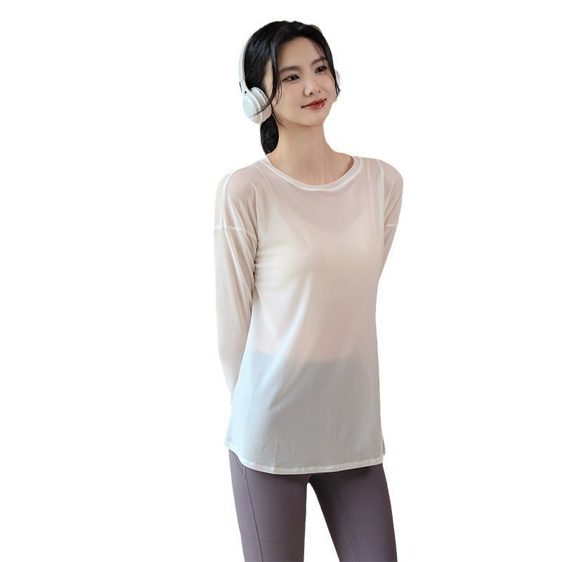 Loose-Fit Long Sleeve Yoga Top