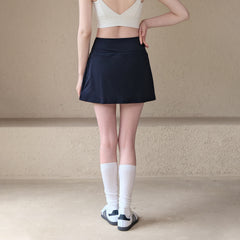 Fake two anti-exposure badminton tennis skirts high-waisted fitness sports skirts