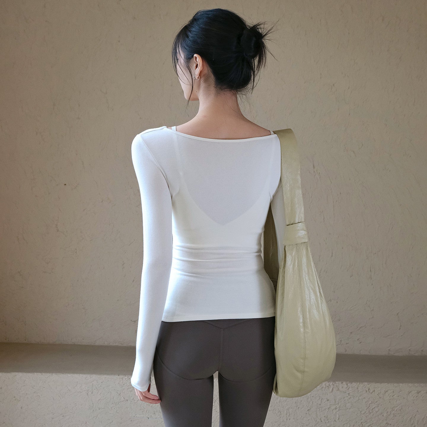 Autumn new high-elasticity breathable running sports T-shirt