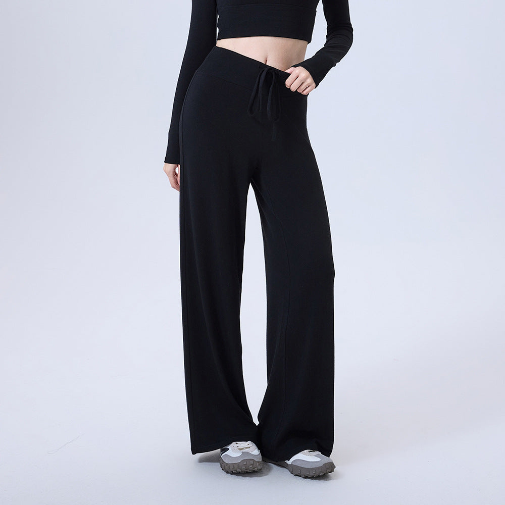 Loose Straight-Leg Sports Pants - Slimming Athletic Trousers