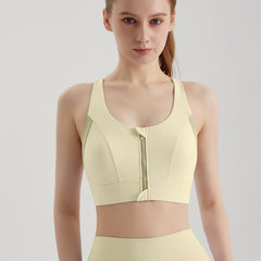 Zip-front tank with cups