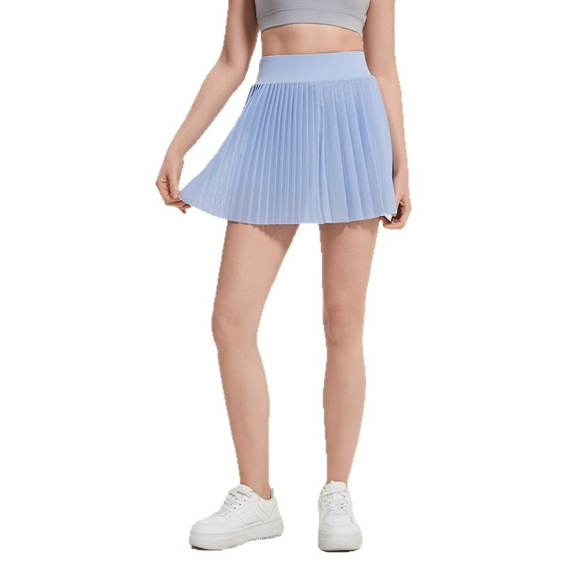 Pleated quick-dry high-waisted tennis badminton skirt