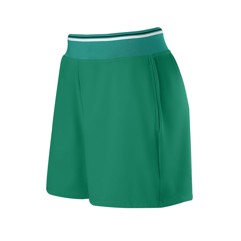High-waisted drawstring straight-leg golf three-point pants