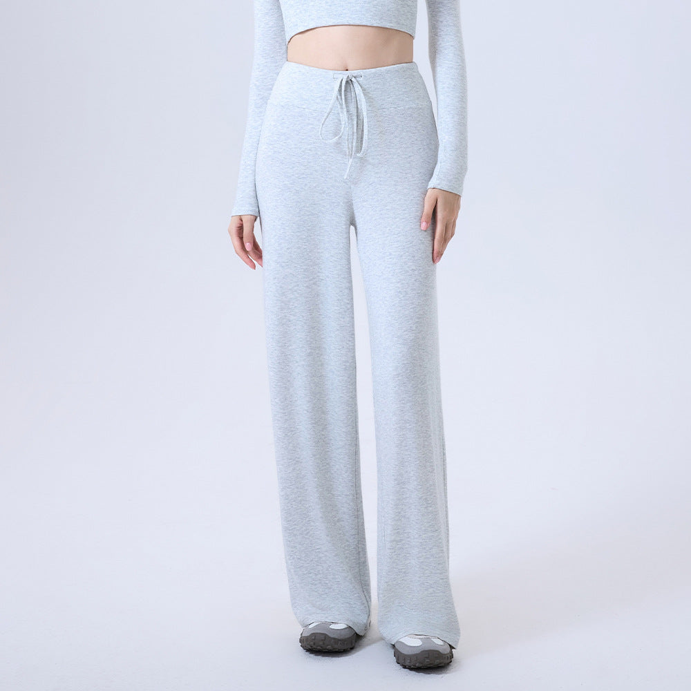 Loose Straight-Leg Sports Pants - Slimming Athletic Trousers